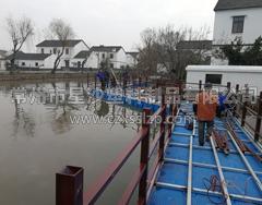 浙江嘉善水面浮橋